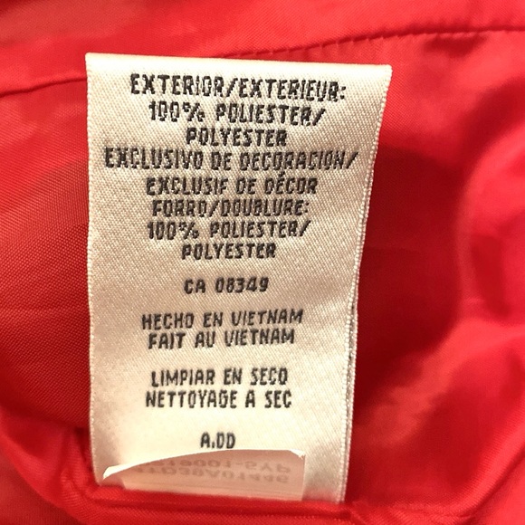 Jones New York Suit Separates Vintage Red Black Button Lined Blazer Jacket SZ 4 - Picture 13 of 13